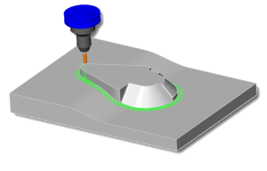 cad-cam-parallel to multiple curves