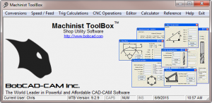 BobCAD-CAM Machinist Toolbox Software