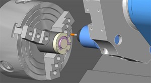 Mill Turn Simulation in the BobCAD-CAM CAD-CAM Softwar