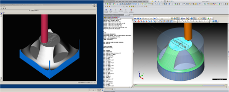 bobcam for solidworks cnc machine simulation of wax rax part