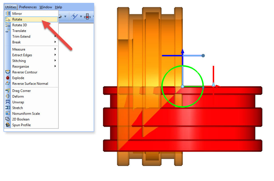 Rotate a Part in BobCAD-CAM Software