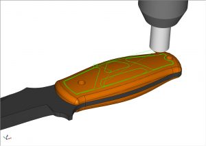 Project on to a surface for engraving 3 axis wire frame