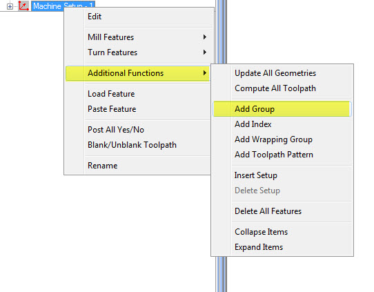 CAM Tree Groups location