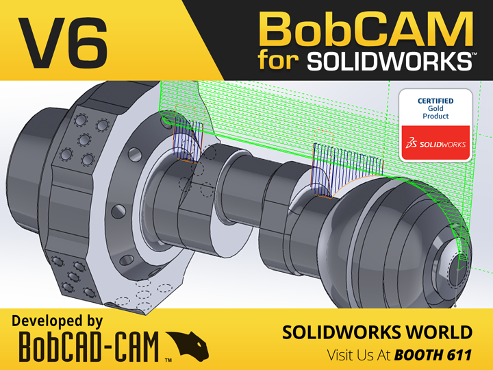 Latest BobCAM for SOLIDWORKS CAM Programming Software Now Showing at SOLIDWORKS World 2018