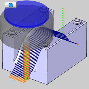 Edit Toolpath Example - Extend Cut Move