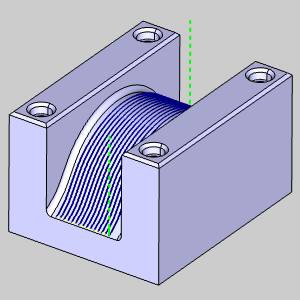 Edit Toolpath Example - Extend Cut Move