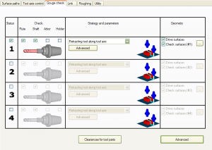 BobCAD 4 Axis screenshot gouge check