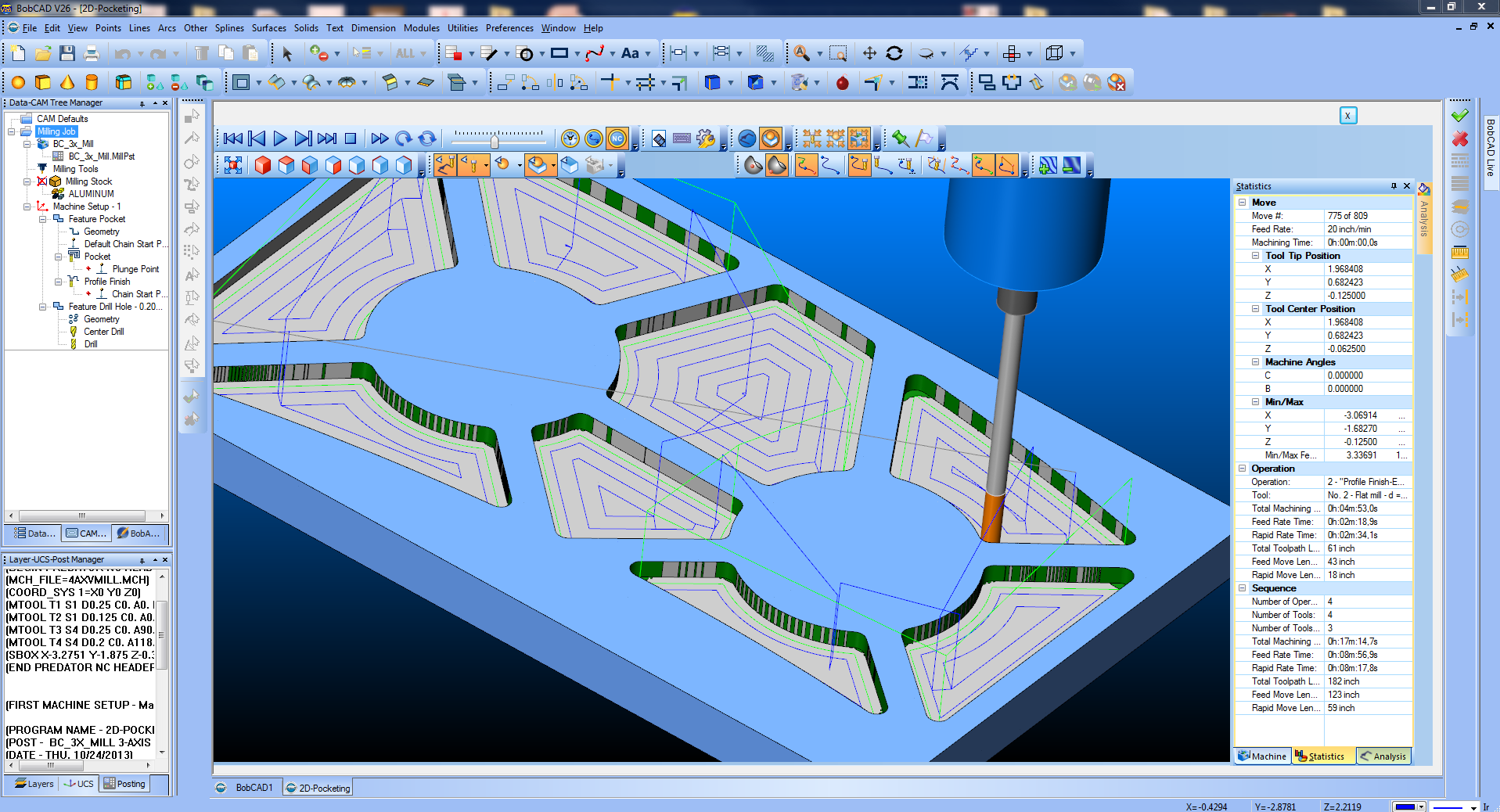  2D  CAD  CAM Solutions for CNC Software Machining BobCAD CAM