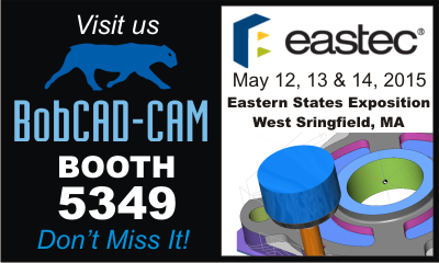 BobCAD-CAM Exhibitor Banner For EASTEC CAD CAM CNC Programming