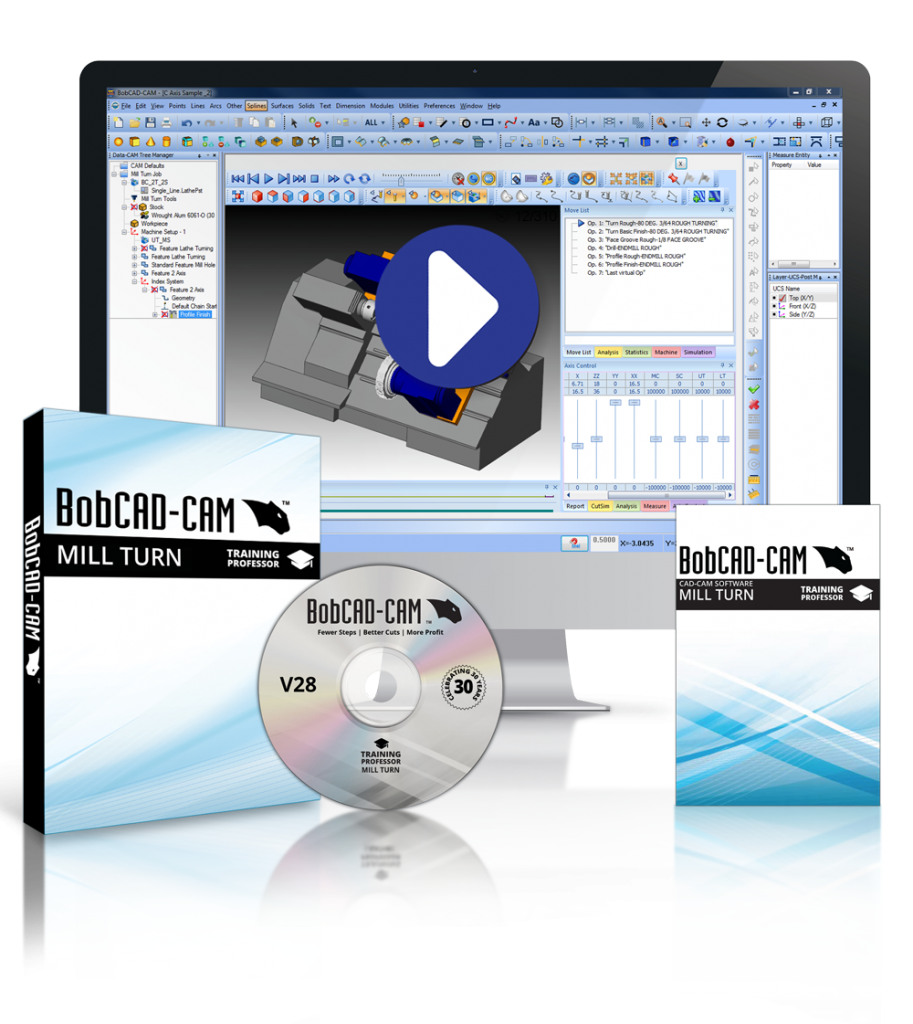 BobCAD-CAM Releases New Training Videos For CNC Mill Turn Programming ...