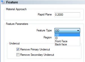 CAM feature type