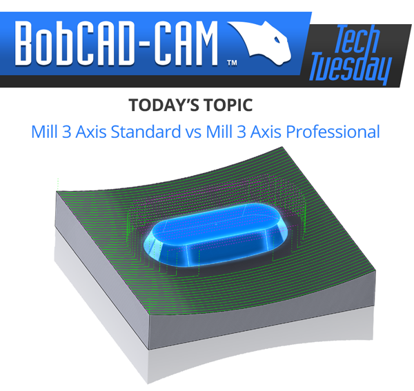 standard vs pro in 3 axis cad-cam software