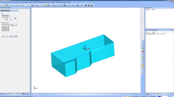 wireframe fitted to part in CAD-CAM