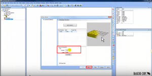 set CAD-CAM hole parameters