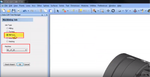 CNC software Job type