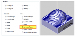 Advanced planar toolpath in BobCAD CNC software