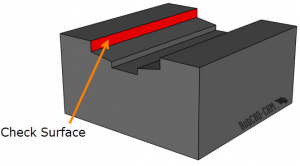 applying check surfaces in BobCAD CAM software