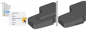 CNC software extrude cut function