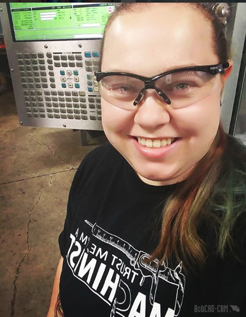 Jessica Gibson uses BobCAD CNC software