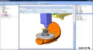 changing views in BobCAD CAD-CAM simulation 