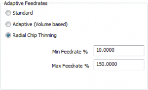 adaptive feedrates in cadcam