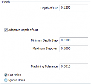 adaptive depth of cut in cnc software