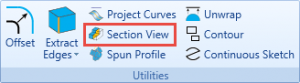 section view in cnc software