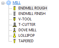 cadcad tool types