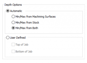 depth options in bobcad cam software