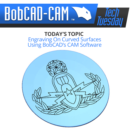 engraving on curved surfaces in bobcad cnc software