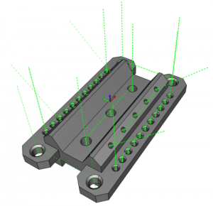 hole drilling in CAM software