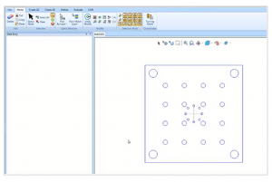 holes on a subplate in bobcad cnc software