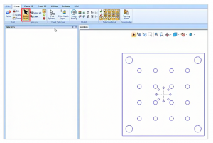 selection mode in bobcad v31 cam software