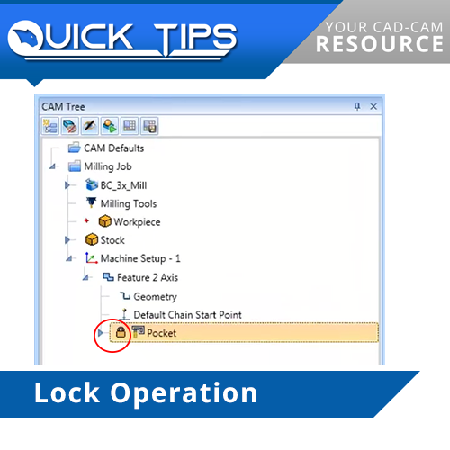 lock operations in bobcad v31 cam software