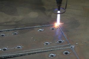 plasma cutting controlled by bobcad cad-cam