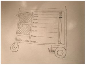 hand drawn cad sketch 