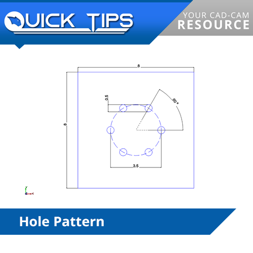 v31 cnc software quick tip; hole pattern