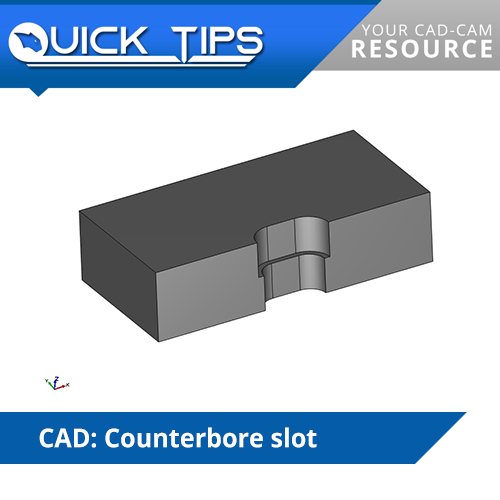 bobcad counterbore slot cnc quick tip