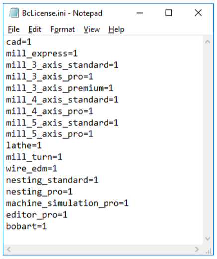 bobcad cnc software limit license