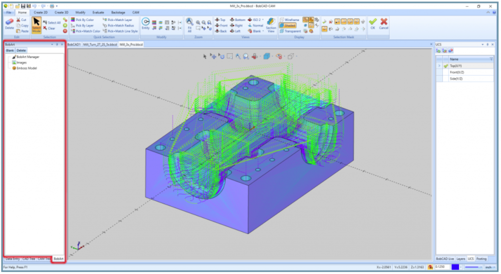 Get To Know Your BobART Manager - BobCAD-CAM - BobCAD-CAM