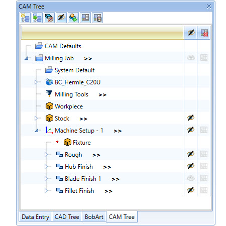 V34 Feature CAM Tree Enhancements