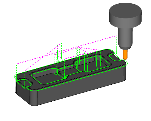 Deburring Multi-Level Pockets Toolpaths