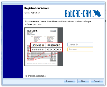 BobCAD CAD-CAM software registration