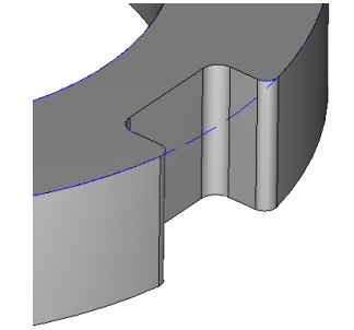 Modify the wireframe by making the openings of the pockets into dashed lines