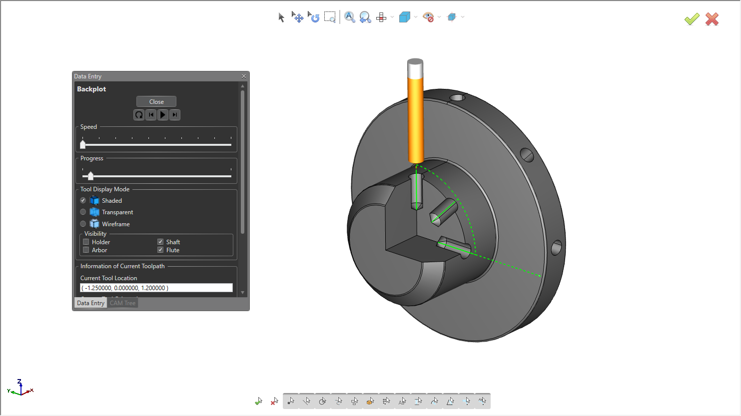4 Axis Cross Drilling Example- Finds hole size and depth based on model selection