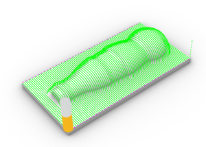 Planar Milling Start Point Control