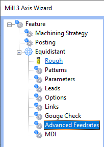 3D Milling Advanced Feedrate Control