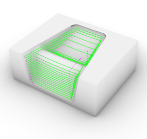 3D Milling Z Level Steep Surfaces