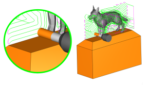 5 Axis Roughing Avoid Fixture