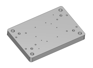 3D Model with Different Size Holes